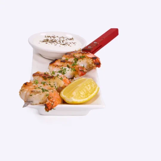 Garlic Prawn served with Tzatziki (GF)